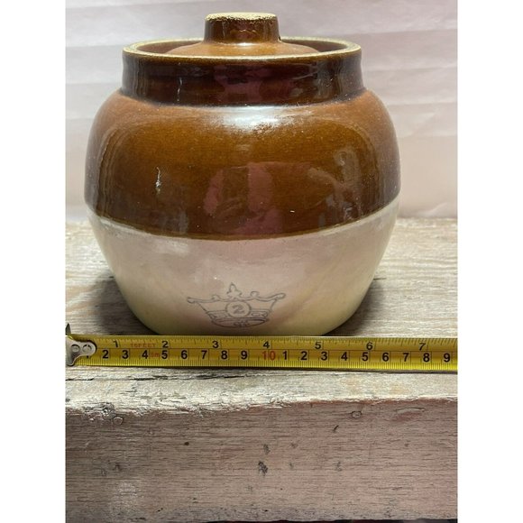 Robinson Ransbottom Pottery Vintage Crock #2 Quart Bean Pot 1 handle Jug - Picture 11 of 12